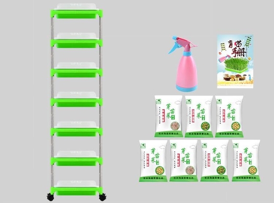 Çok Katmanlı Fide Tepsisi Standı Microgreen Topraksız Tepsiler Biyobozunur