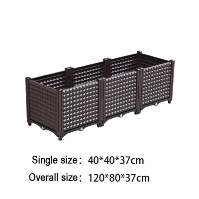 40*40*37cm Plastik Kare Ekici Kutuları Plastik Sebze Yetiştiricilerinin Hafif