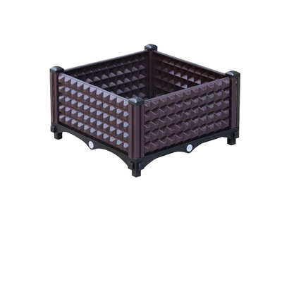 Rattan Tasarım Plastik Yükseltilmiş Ekici Kutuları Dekoratif Dış Mekan 40 * 40 * 26CM