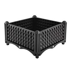 Rattan Tasarım Plastik Yükseltilmiş Ekici Kutuları Dekoratif Dış Mekan 40 * 40 * 26CM