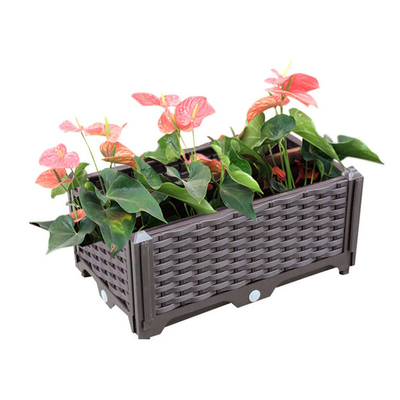 Üretici rattan çok fonksiyonlu plastik dikim kutusu çatı bahçe balkon sebze dikim kutusu açık kombine flo