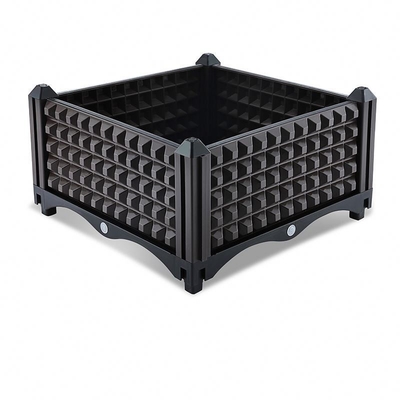 Sebze Yetiştiriciliği Açık Plastik Yükseltilmiş Ekici Kutuları İstiflenebilir 45*75*90cm
