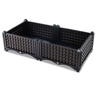 Sebze Yetiştiriciliği Açık Plastik Yükseltilmiş Ekici Kutuları İstiflenebilir 45*75*90cm