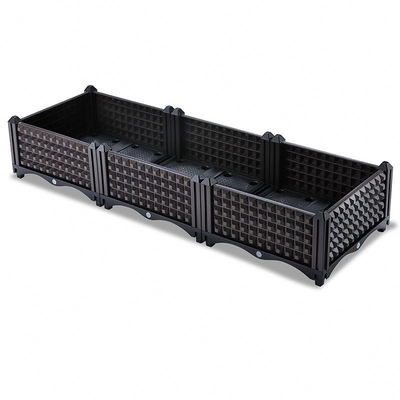Sebze Yetiştiriciliği Açık Plastik Yükseltilmiş Ekici Kutuları İstiflenebilir 45*75*90cm