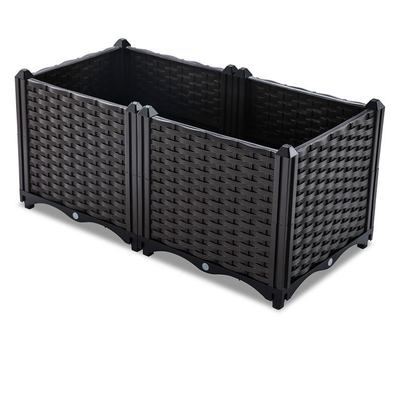 Çağdaş Plastik Balkon Ekici Plastik Bitki Kutusu 40*40*26CM