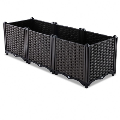 Çağdaş Plastik Balkon Ekici Plastik Bitki Kutusu 40*40*26CM