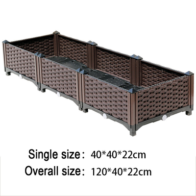 Ev 80*40*22CM Kahverengi Plastik Yükseltilmiş Ekici Kutuları Dikdörtgen Avrupa Tarzı