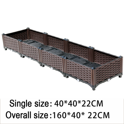 Ev 80*40*22CM Kahverengi Plastik Yükseltilmiş Ekici Kutuları Dikdörtgen Avrupa Tarzı