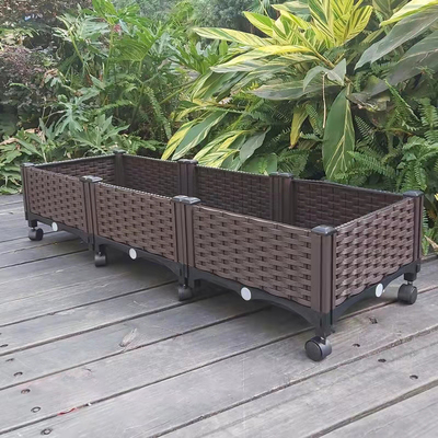 Meyve Ağaçları 40cm Uzunluk için Tekerlekler Üzerinde Korozyon Önleyici Teras Plastik Ekici