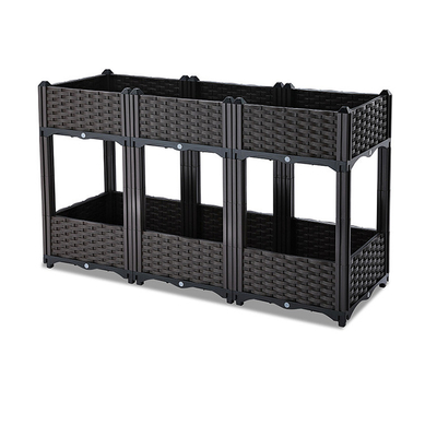 Balkon İçin Çok Katmanlı Plastik Ayaklı Saksı 120*40*67cm