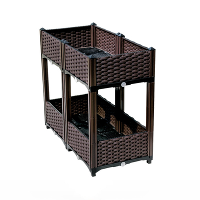 Balkon İçin Çok Katmanlı Plastik Ayaklı Saksı 120*40*67cm