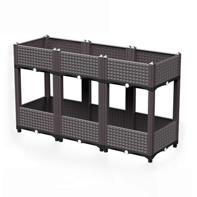 Balkon İçin Çok Katmanlı Plastik Ayaklı Saksı 120*40*67cm