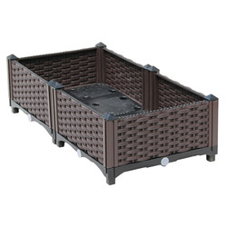 Balkon İçin Çok Katmanlı Plastik Ayaklı Saksı 120*40*67cm