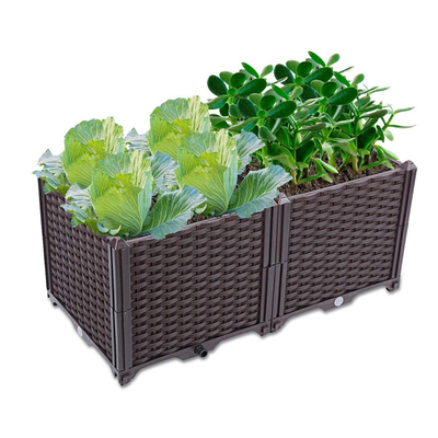 Renkli Boyama Sızdırmaz Plastik Bahçe Ekici Kutusu 80 * 40 * 37cm Özelleştirilmiş