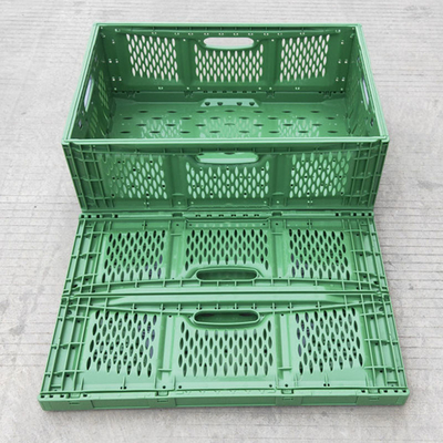 Özelleştirilmiş Süpermarketler Plastik Katlanır Sepet Sebze Gıda Taşımacılığı