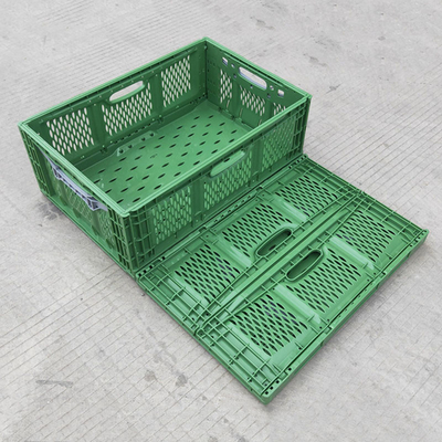 Özelleştirilmiş Süpermarketler Plastik Katlanır Sepet Sebze Gıda Taşımacılığı